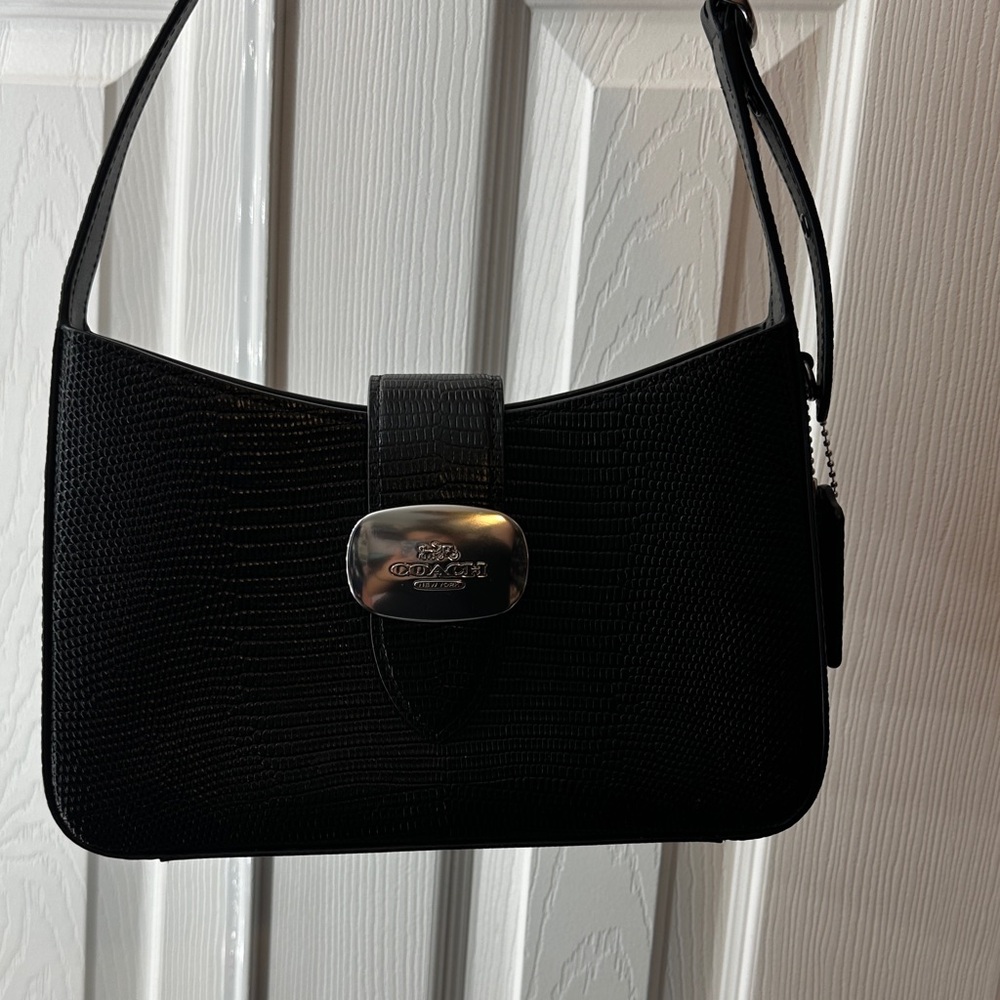 Black Leather Shoulder Bag